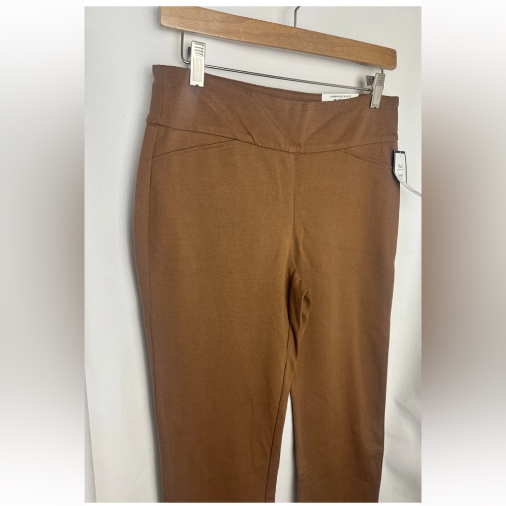 Charter Club Womens 4 Copper Cognac  Tummy Control Skinny Leg Pants NWT